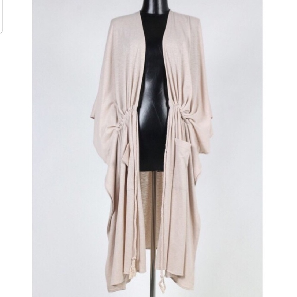 Blush Drawstring Cardi - Picture 3 of 4